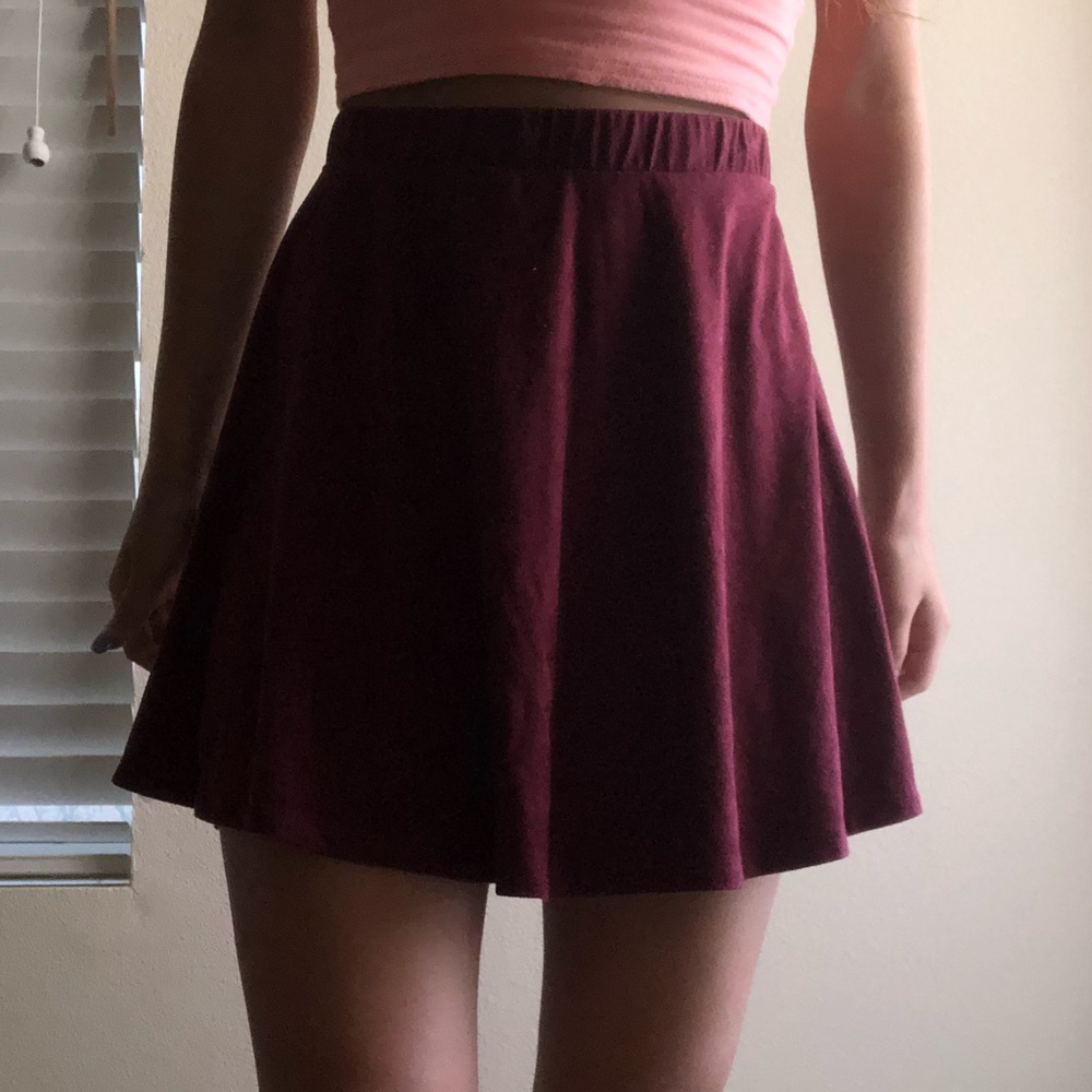 La hearts velvet skirt
